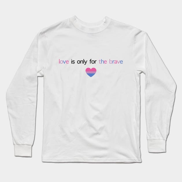 Brave Louis Tomlinson Bi Pride Long Sleeve T-Shirt by xxkristen